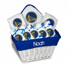 Golden State Warriors Newborn & Infant Personalized Large Gift Basket - White