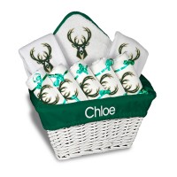 Именная подарочная коробка Milwaukee Bucks Newborn & Infant Large - White