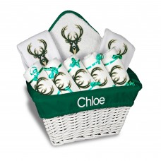 Именная подарочная коробка Milwaukee Bucks Newborn & Infant Large - White