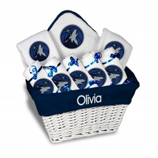 Именная подарочная коробка Minnesota Timberwolves Newborn & Infant Large - White