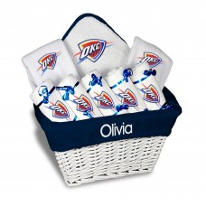 Newborn & Infant Oklahoma City Thunder White Personalized Large Gift Basket