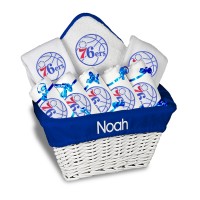 Именная подарочная коробка Philadelphia 76ers Newborn & Infant Large - White