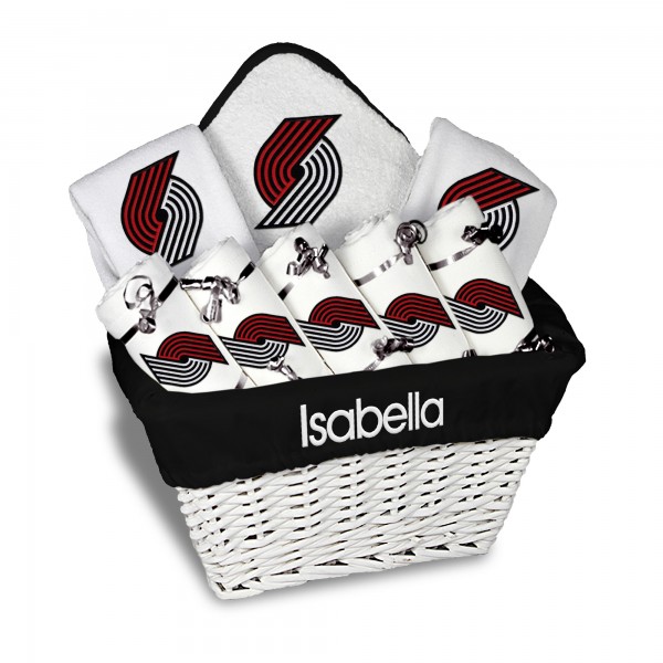 Именная подарочная коробка Portland Trail Blazers Newborn & Infant Large - White
