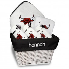 Newborn & Малышам Chicago Bulls White Personalized Medium Gift Basket