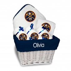 Именная подарочная корзина Denver Nuggets Newborn & Infant Medium - White