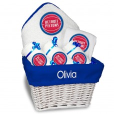 Именная подарочная корзина Detroit Pistons Newborn & Infant Medium - White
