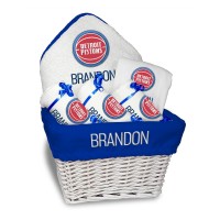 Именная подарочная корзина Detroit Pistons Newborn & Infant Medium - White