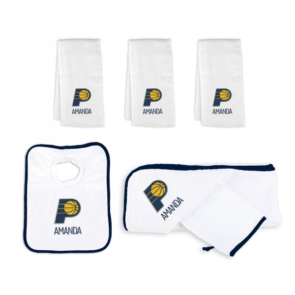 Newborn & Малышам Indiana Pacers White Personalized Medium Gift Basket