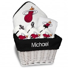 Newborn & Малышам Miami Heat White Personalized Medium Gift Basket