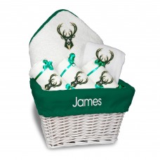 Именная подарочная корзина Milwaukee Bucks Newborn & Infant Medium - White