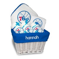 Именная подарочная корзина Philadelphia 76ers Newborn & Infant Medium - White
