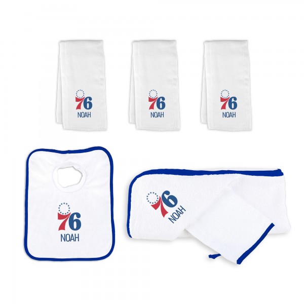 Именная подарочная корзина Philadelphia 76ers Newborn & Infant Medium - White