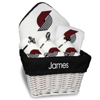 Именная подарочная корзина Portland Trail Blazers Newborn & Infant Medium - White