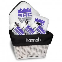 Именная подарочная корзина Sacramento Kings Newborn & Infant Medium - White