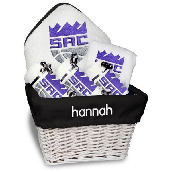 Именная подарочная корзина Sacramento Kings Newborn & Infant Medium - White