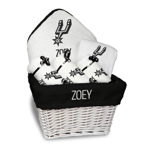 Детская Именная San Antonio Spurs White Medium Gift Basket