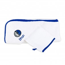 Именное полотенце с капюшоном и рукавица Dallas Mavericks Infant - White