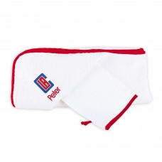 Именное полотенце с капюшоном и рукавица LA Clippers Infant - White