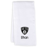Именная салфетка - слюнявчик Brooklyn Nets Infant - White