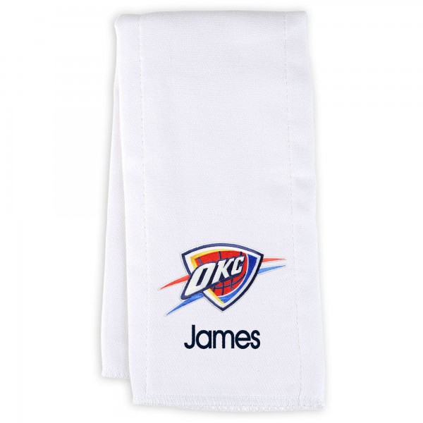 Именная салфетка - слюнявчик Oklahoma City Thunder Infant - White