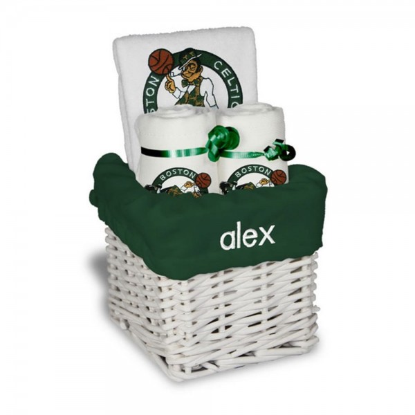 Именная подарочная корзина Boston Celtics Small - White
