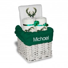 Именная подарочная корзина Milwaukee Bucks Small - White