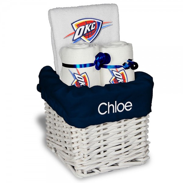 Именная подарочная корзина Oklahoma City Thunder Small - White