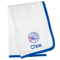 Именное детское одеяло Philadelphia 76ers Baby - White