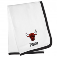Именное детское одеяло Chicago Bulls Baby - White
