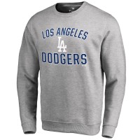 Los Angeles Dodgers Ash Victory Arch Pullover Sweatshirt