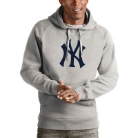 Толстовка New York Yankees Antigua Heathered Gray Victory