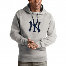 Толстовка New York Yankees Antigua Heathered Gray Victory