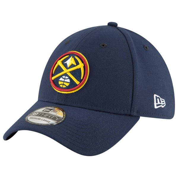 Бейсболка Denver Nuggets New Era Navy Team Classic 39THIRTY