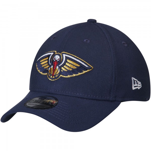 Бейсболка New Orleans Pelicans New Era Team Classic 39THIRTY - Navy - официальный мерч NBA