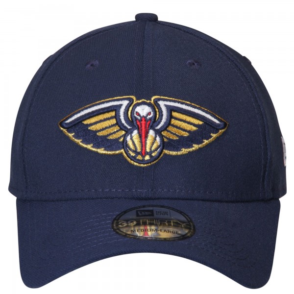 Бейсболка New Orleans Pelicans New Era Team Classic 39THIRTY - Navy - официальный мерч NBA