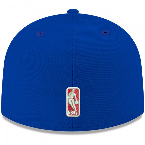Бейсболка Philadelphia 76ers New Era Official Team Color 59FIFTY - Royal - официальный мерч NBA