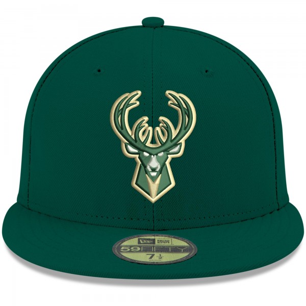 Бейсболка Milwaukee Bucks New Era Official Team Color 59FIFTY - Green