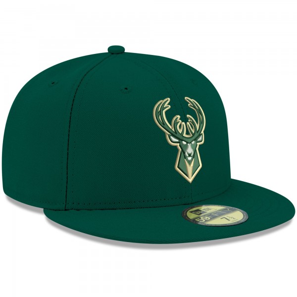 Бейсболка Milwaukee Bucks New Era Official Team Color 59FIFTY - Green
