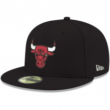 Бейсболка Chicago Bulls New Era Black Official Team Color 59FIFTY