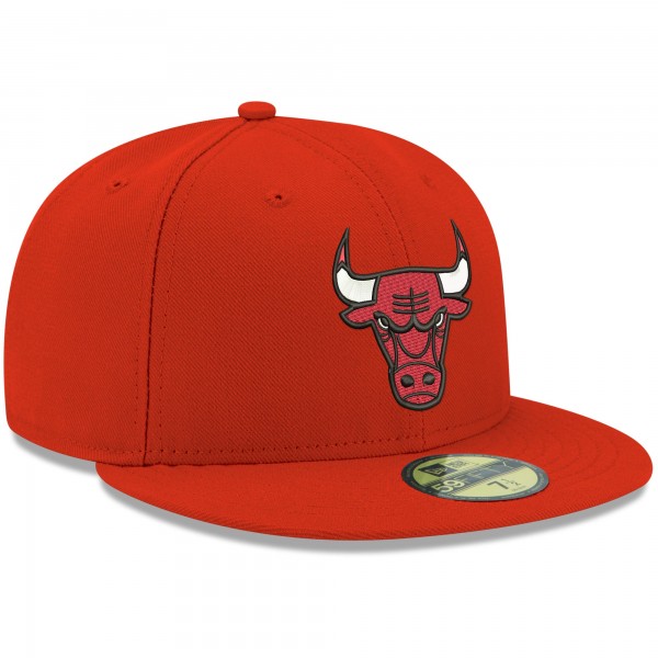 Бейсболка Chicago Bulls New Era Official Team Color 59FIFTY - Red