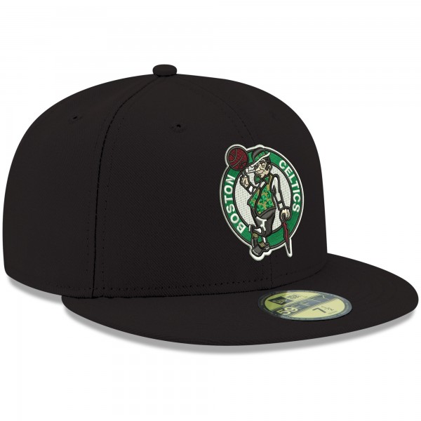Бейсболка Boston Celtics New Era Official Team Color 59FIFTY - Black