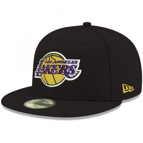 Бейсболка Los Angeles Lakers New Era Official Team Color 59FIFTY - Black