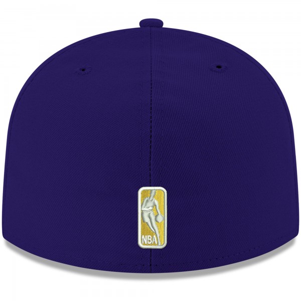 Бейсболка Los Angeles Lakers New Era Official Team Color 59FIFTY - Purple - официальный мерч NBA