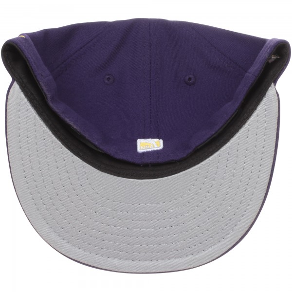 Бейсболка Los Angeles Lakers New Era Official Team Color 59FIFTY - Purple - официальный мерч NBA