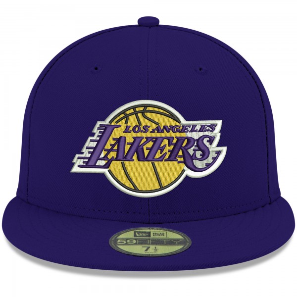 Бейсболка Los Angeles Lakers New Era Official Team Color 59FIFTY - Purple - официальный мерч NBA