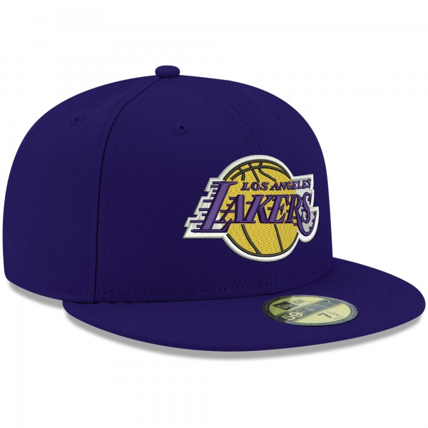 Бейсболка Los Angeles Lakers New Era Official Team Color 59FIFTY - Purple - официальный мерч NBA