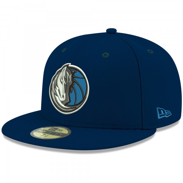Бейсболка Dallas Mavericks New Era Official Team Color 59FIFTY - Navy - официальный мерч NBA