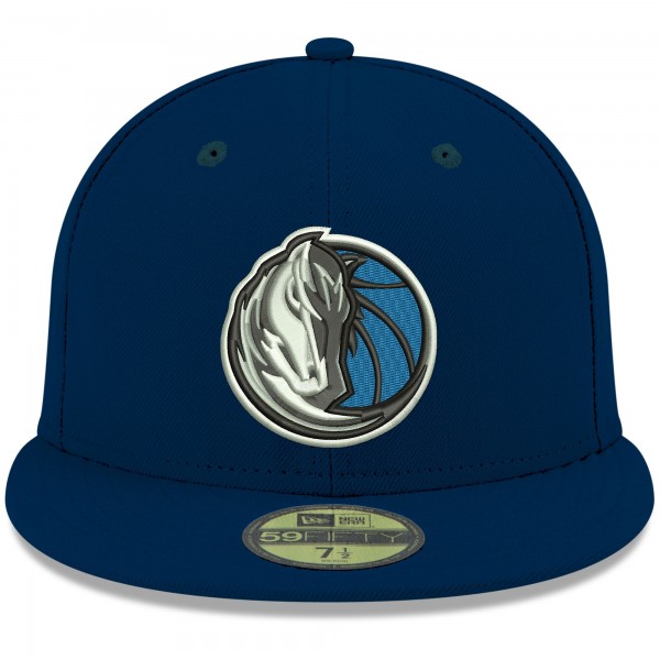 Бейсболка Dallas Mavericks New Era Official Team Color 59FIFTY - Navy - официальный мерч NBA