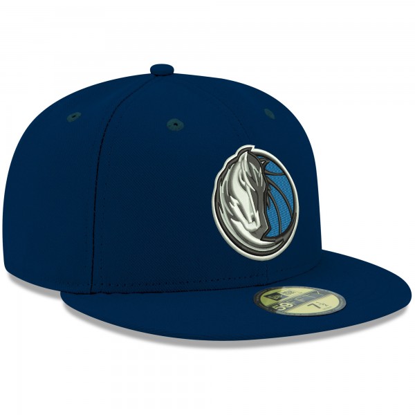 Бейсболка Dallas Mavericks New Era Official Team Color 59FIFTY - Navy - официальный мерч NBA