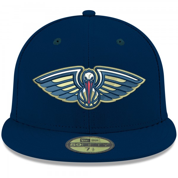 Бейсболка New Orleans Pelicans New Era Official Team Color 59FIFTY - Navy - официальный мерч NBA